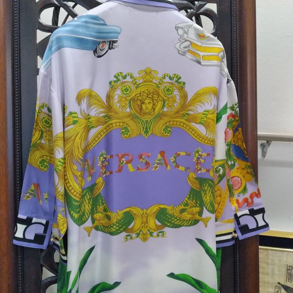 Versace Silk Dress with Belt - Picture 10 of 14